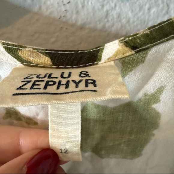 Zulu & Zephyr Botanic Floral Wrap Dress - Picture 4 of 5